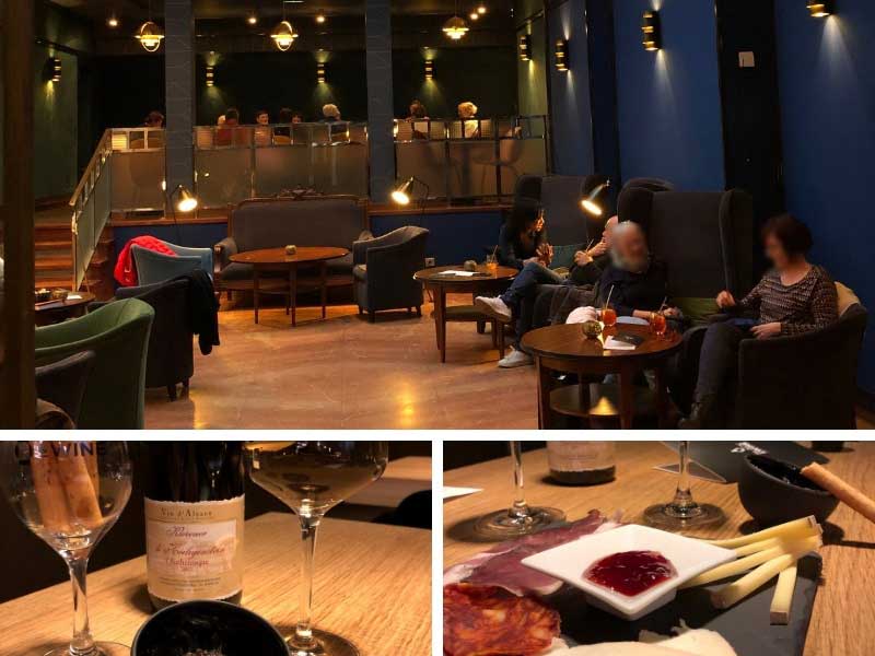 Intérieur ou bar à vins chic et sophistiqué à l'Hôtel Hannong, Strasbourg
