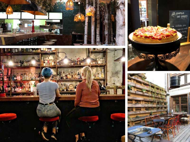 Deux femmes assises au bar Aeden à Strasbourg