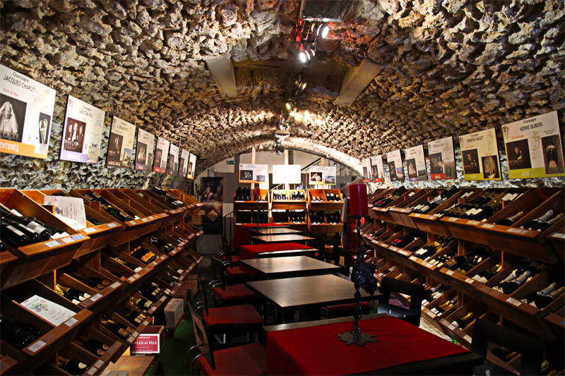 In the cellar of C Comme Champagne, Epernay