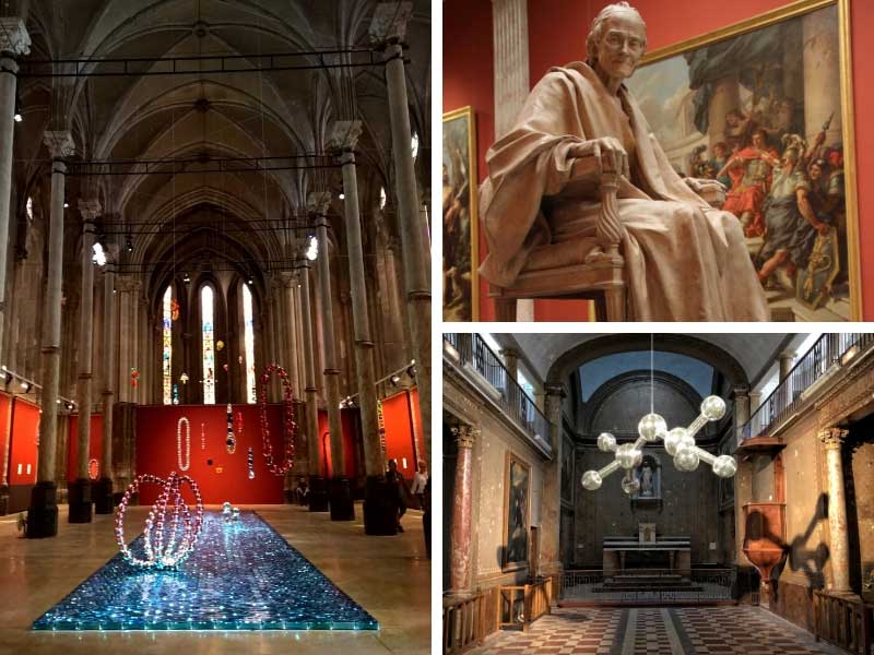 Sculpture de l'écrivain français Voltaire au Musée Fabre, Montpellier