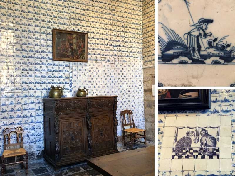 Cuisine en faïence bleue du XVIIe siècle aux Musées de l'Hospice de la Comtesse de Lille