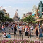 Main street Disneyland Paris with Sleeping Beauty