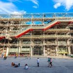 Exterior of the Pompidou Center in Paris