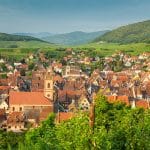Village of Riquewihr, nestled in the vineyards of Alsace