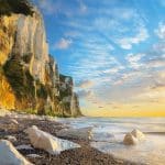 Sunrise on the Alabaster Coast of Normandy