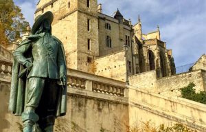 Bronze statue of Musketeer D