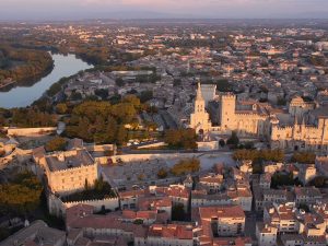 Aerial view of Avignon Provence