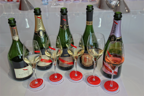 Champagne tasting at GH Mumm & Co.
