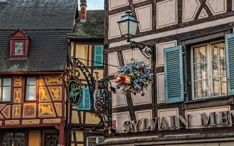 Décorations de Noël, Colmar, Alsace marché-de-noel-de-colmar