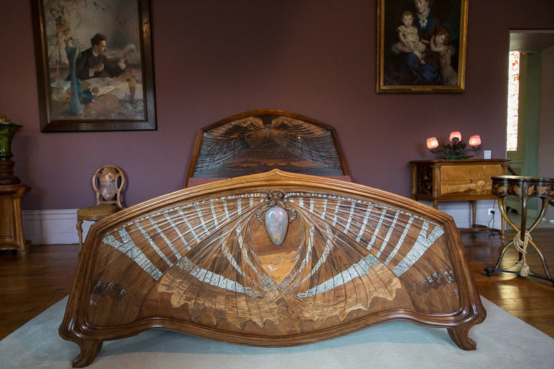 Lit Art Nouveau au Musée de l'Ecole, Nancy Photo : Lori Prosser Musée de l'École de Nancy
