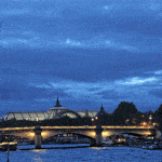 River Seine Paris at dusk