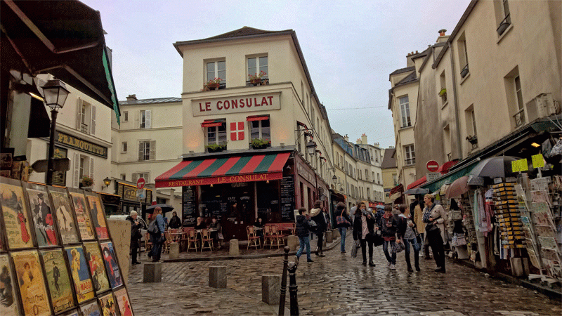 Montmartre, colourful and vibrant with a village vibe in the centre of Paris