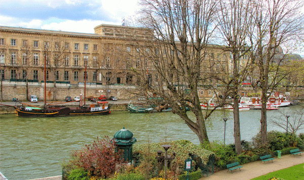 Sail along the Seine in autumn and if its your birthday get a free glass of Champagne!