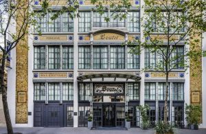Ancient facade of Hotel Bastille Boutet, Paris