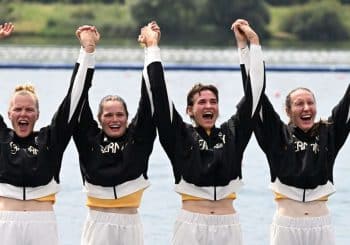 Jeux Olympiques : Acte final impressionnant : le deux de couple féminin célèbre son coup d&rsquo;État