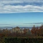 View over Larressingle, a historic but tiny fortified town in Gers, France