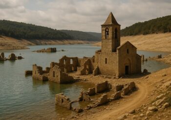 Un ancien village englouti refait surface l’été : un spectacle unique