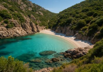 Une crique secrète en Corse accessible uniquement par bateau