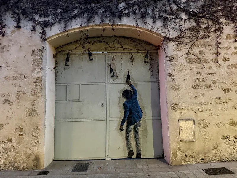 Photo Janine Marsh Vue sur la rue de Villeneuve Les Avignon