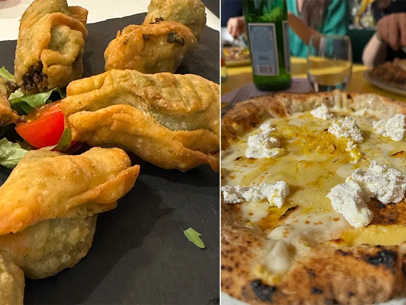 Barbajuans, spécialité mentonnaise, et pizza au citron !