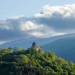 Church of St Pierre de Bredons, near Murat
