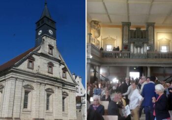 Cérémonie de réouverture : avec le soutien du Wurtemberg – église spéciale de France rénovée