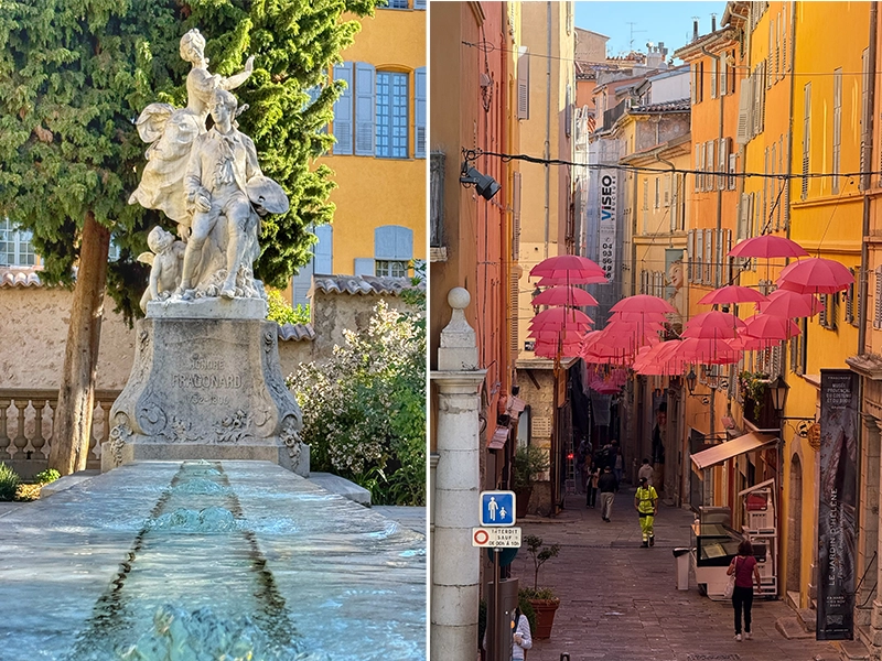Photo Janine Marsh Statue de Jean-Honoré Fragonard à Grasse